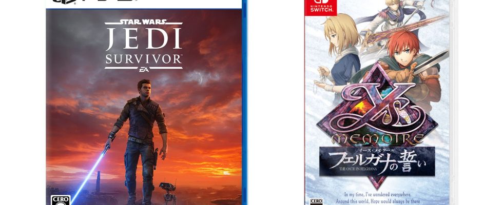 Sorties de jeux japonais de cette semaine : Star Wars Jedi : Survivor, Ys Memoire : The Oath in Felghana, plus