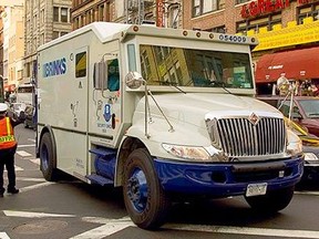 Camion Brinks à New York.