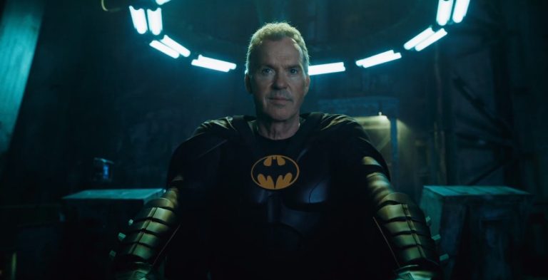 Michael Keaton as Batman in The Flash movie