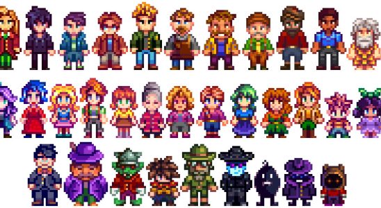 Un fan de Stardew Valley redessine les sprites des personnages pour qu'ils soient aussi mignons que leurs portraits