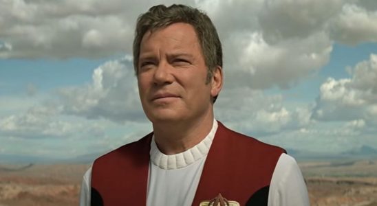 William Shatner as Captain Kirk in Star Trek Generations