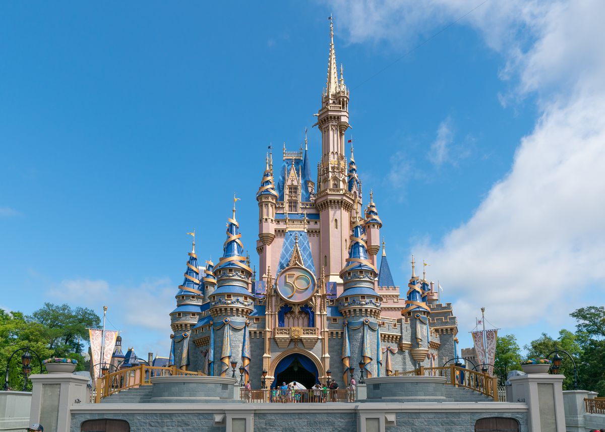 Une image du château de Cendrillon à Orlando, Walt Disney World Resort en Floride