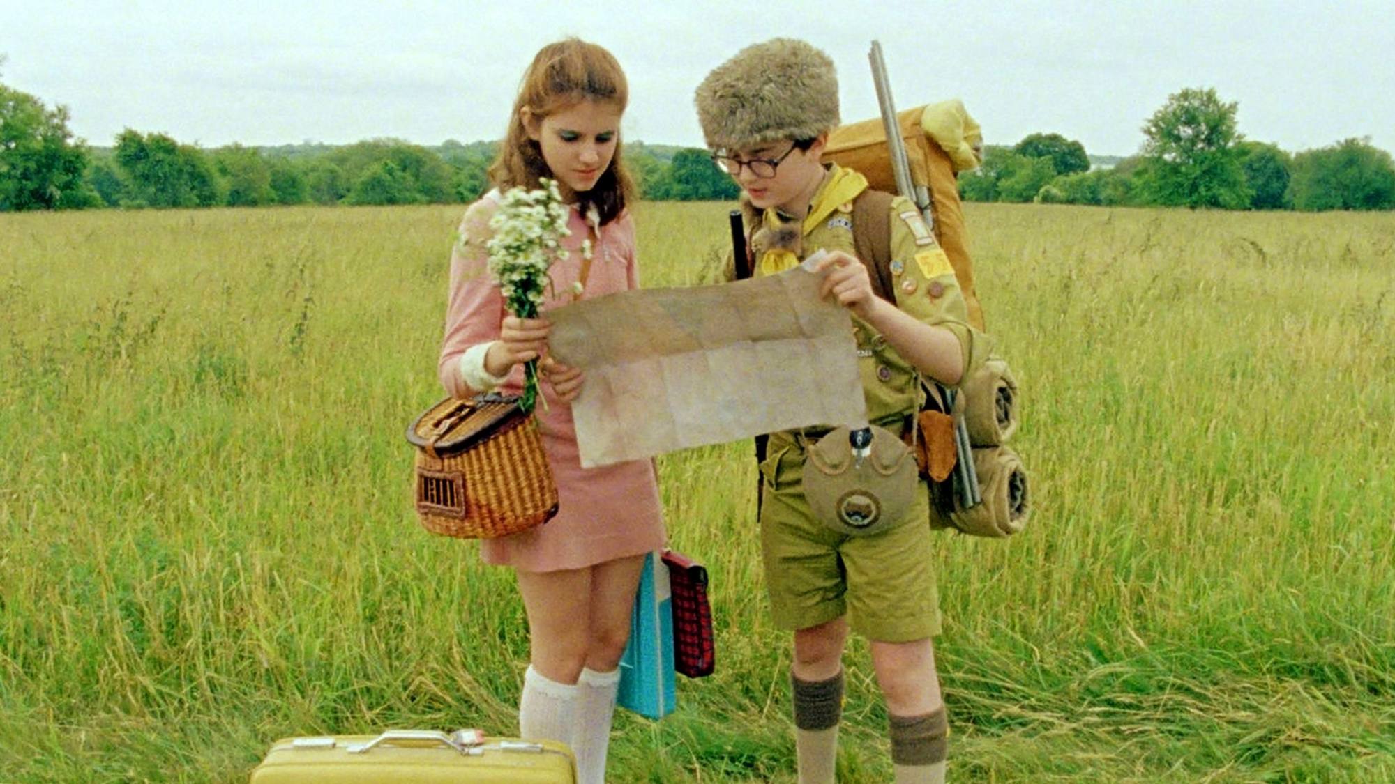 KARA HAYWARD comme Suzy et JARED GILMAN comme Sam dans Moonrise Kingdom