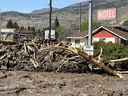 Le village de Cache Creek, illustré sur une photo à distribuer.  Les veilles et les avertissements d'inondation continuent de persister dans une grande partie de l'intérieur de la Colombie-Britannique, mais les niveaux d'eau semblent baisser dans l'une des communautés les plus durement touchées.