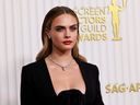 Cara Delevingne assiste aux 29e Screen Actors Guild Awards au Fairmont Century Plaza Hotel de Los Angeles, le 26 février 2023.