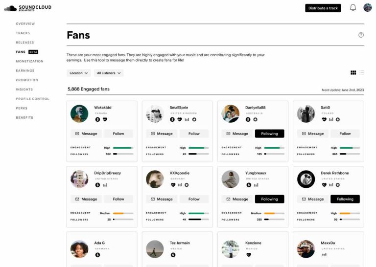 SoundCloud lance un outil d’engagement des fans pour les artistes