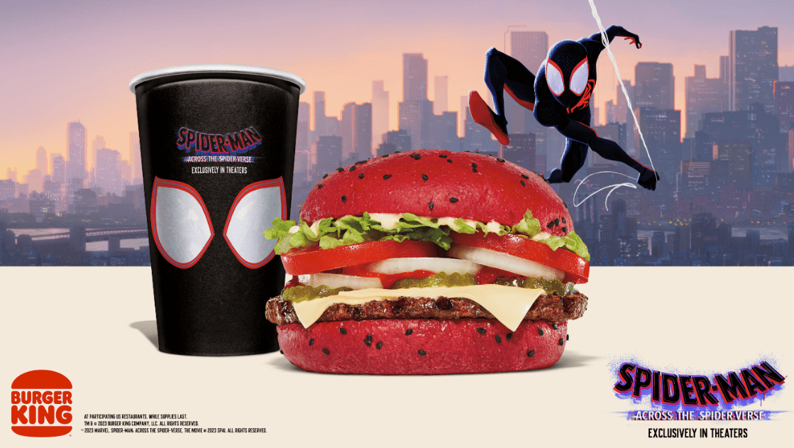 Spider-Man Whopper vient à Burger King pour célébrer à travers le Spider-Verse
