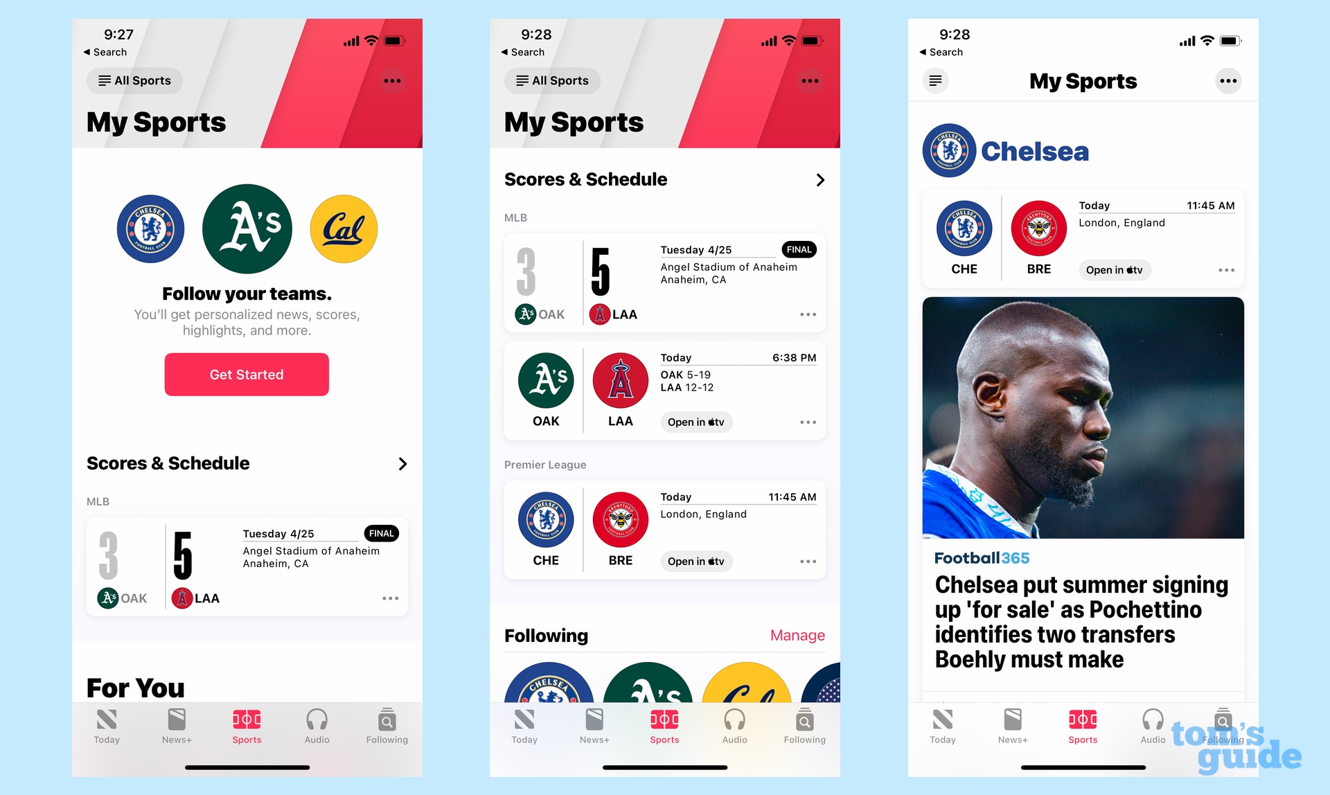 Onglet Mes sports dans la version bêta d'iOS 16.5