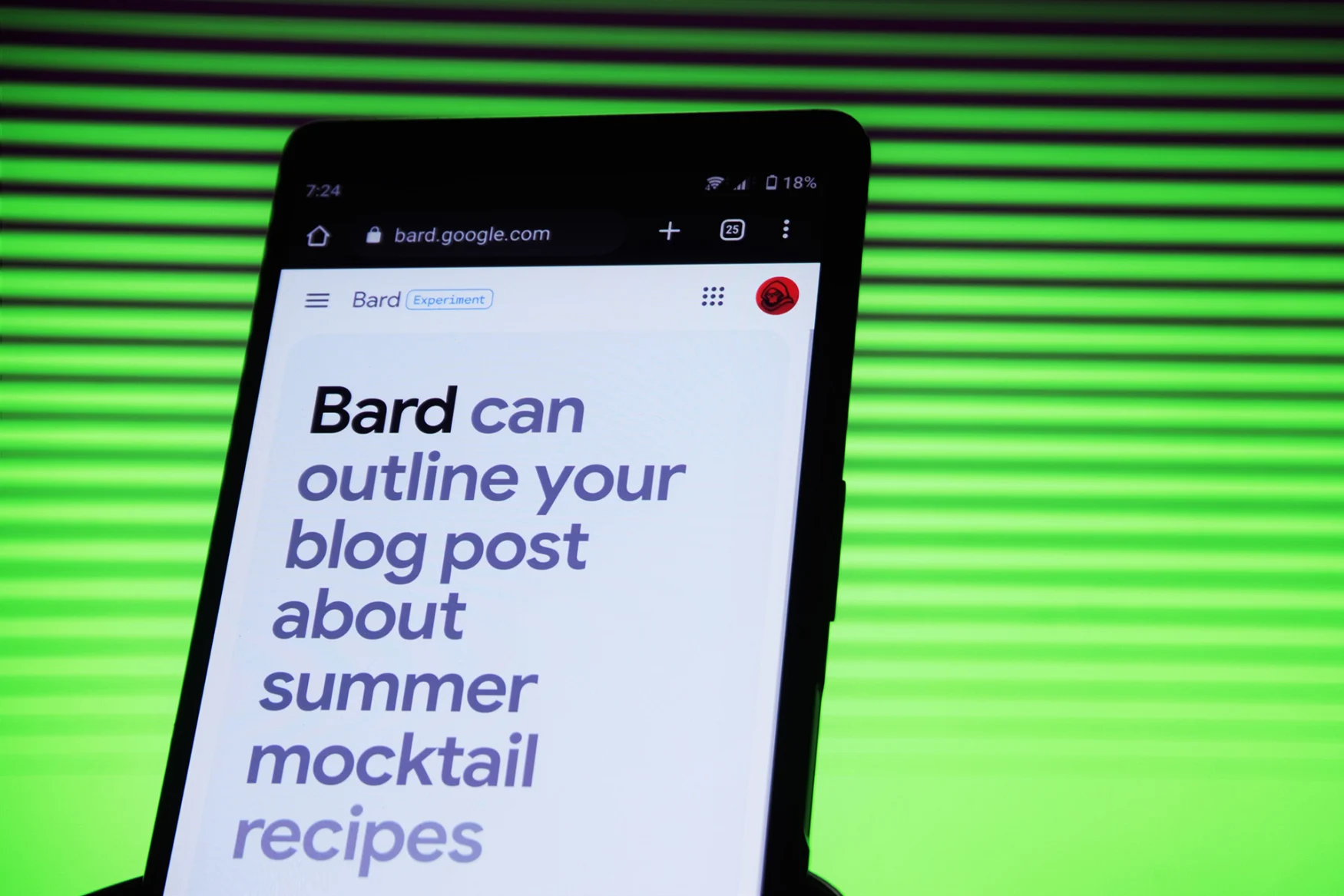 Google Bard sur téléphone Android