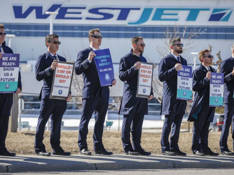 Le syndicat affirme que les pilotes de WestJet émettent un préavis de grève de 72 heures et planifient une action au travail vendredi