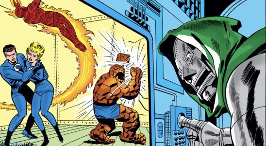 Fantastic Four comic art by Jack Kirby