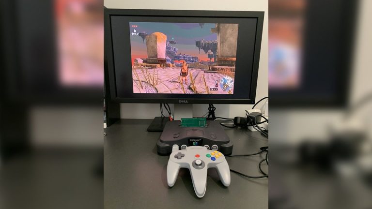 Raspberry Pi Pico diffuse Zelda : Tears of the Kingdom sur Nintendo 64