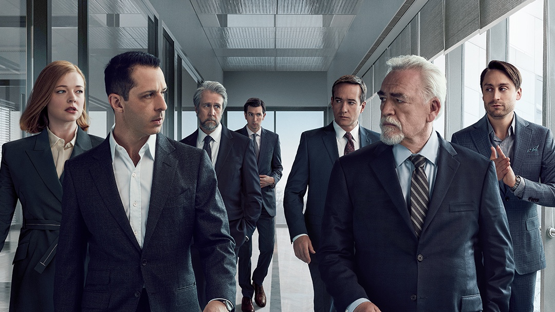 Sarah Snook, Jeremy Strong, Alan Ruck, Nicholas Braun, Matthew Macfadyen, Brian Cox et Kieran Culkin au poste de Succession