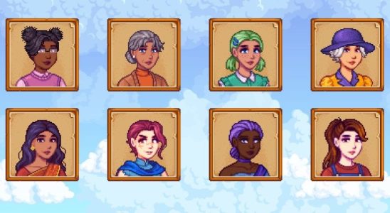 Stardew Valley custom character portrait examples