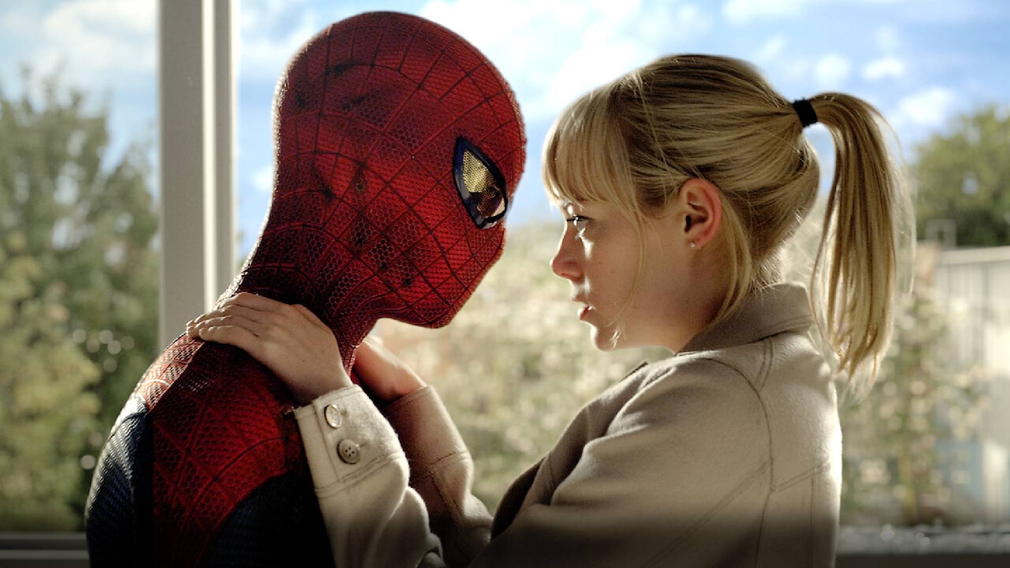 Andrew Garfield en Spider-Man et Emma Stone en Gwen Stacy dans The Amazing Spider-Man