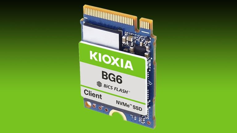 Le SSD BG6 M.2 2230 de Kioxia est 1,7 fois plus rapide que le BG5 et double sa capacité