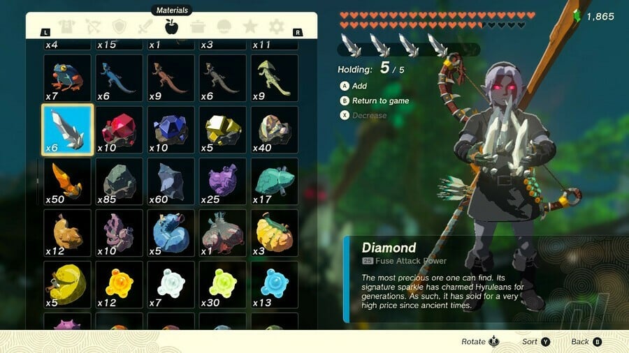 Zelda: Tears Of The Kingdom: Comment obtenir des diamants 11