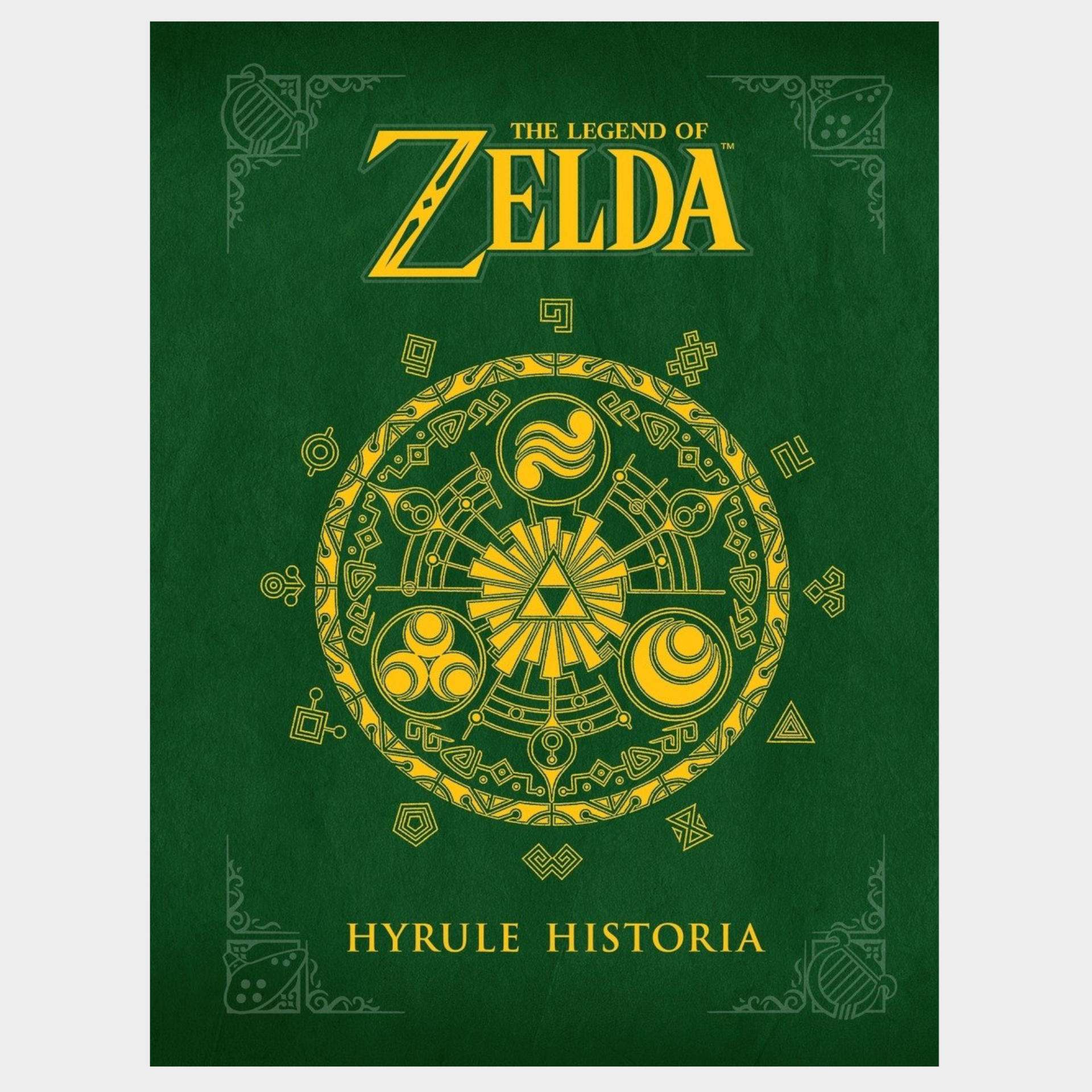 Couverture de The Legend of Zelda : Hyrule Historia sur fond uni