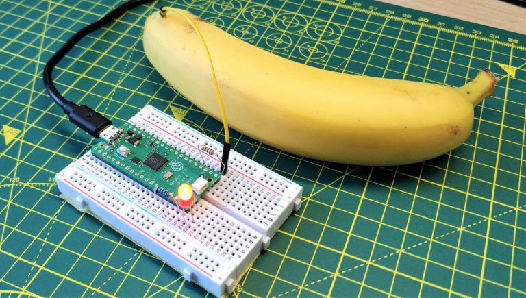 Comment utiliser une banane comme entrée tactile pour Raspberry Pi Pico