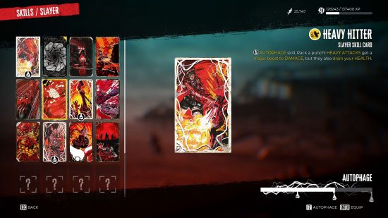 Le menu des compétences de Dead Island 2 décrivant toutes les compétences de Slayer déverrouillées par le joueur.