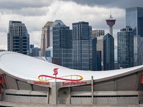 Le Scotiabank Saddledome a été photographié le lundi 8 mai 2023.