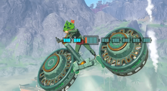 Un simple airbike facilite les déplacements dans Zelda: Tears of the Kingdom