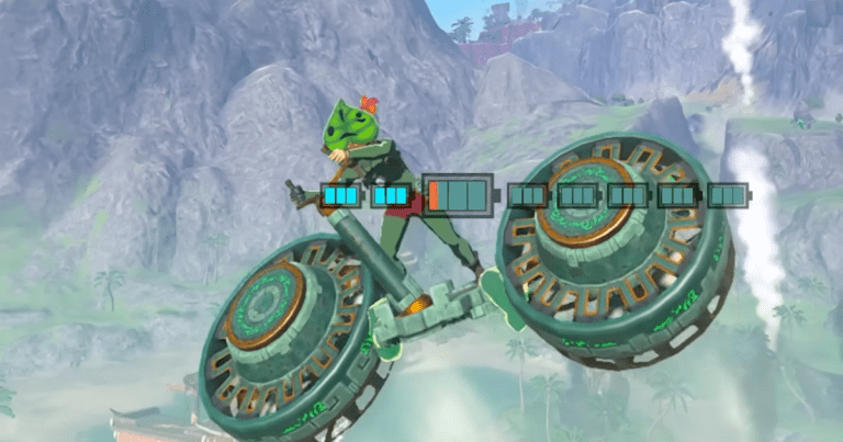 Un simple airbike facilite les déplacements dans Zelda: Tears of the Kingdom
