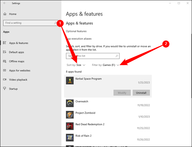 Ouvrez Paramètres, accédez à Système > Applications et paramètres, puis sélectionnez le programme que vous souhaitez désinstaller. » width= »730″ height= »500″ src= »/pagespeed_static/1.JiBnMqyl6S.gif » onload= »pagespeed.lazyLoadImages.loadIfVisibleAndMaybeBeacon(this); » onerror= »this.onerror=null;pagespeed.lazyLoadImages.loadIfVisibleAndMaybeBeacon(this); »/></p>
<p>L’application et les fonctionnalités vous permettront de supprimer les applications du Windows Store ou les applications régulières.</p>
<p>Vous pouvez, bien sûr, toujours ouvrir les programmes de désinstallation hérités dans l’ancien Panneau de configuration si vous le souhaitez. Recherchez « Panneau de configuration » dans le menu Démarrer et ouvrez-le, puis dirigez-vous vers « Désinstaller un programme ».</p>
<p><img loading=