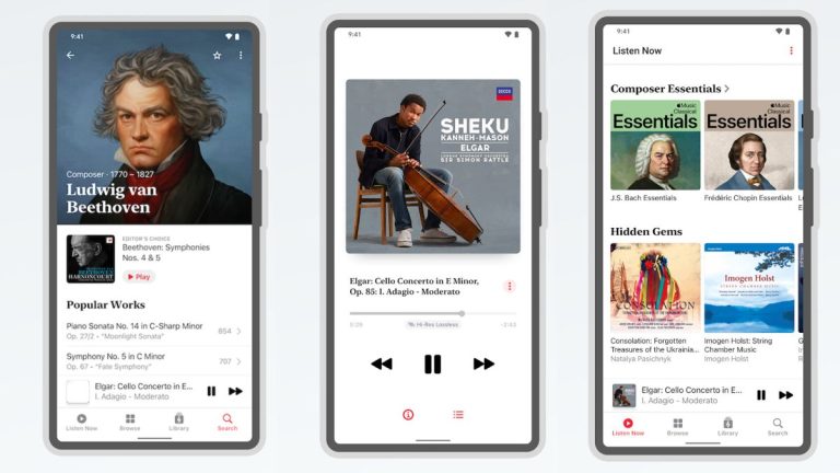 Apple Music Classical joue un deuxième accord – cette fois sur Android