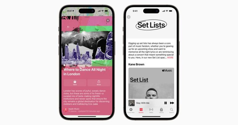 Apple ajoute de nouvelles fonctionnalités de recherche de concerts à Maps and Music