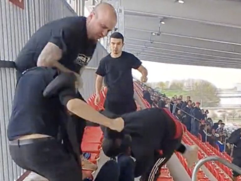 CAPTURÉ À LA CAMÉRA: Les fans du Toronto FC s’affrontent avec les fans et les joueurs du CF Montréal