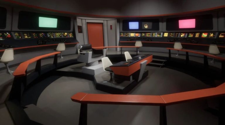 view of the Bridge from Star Trek The Original Series