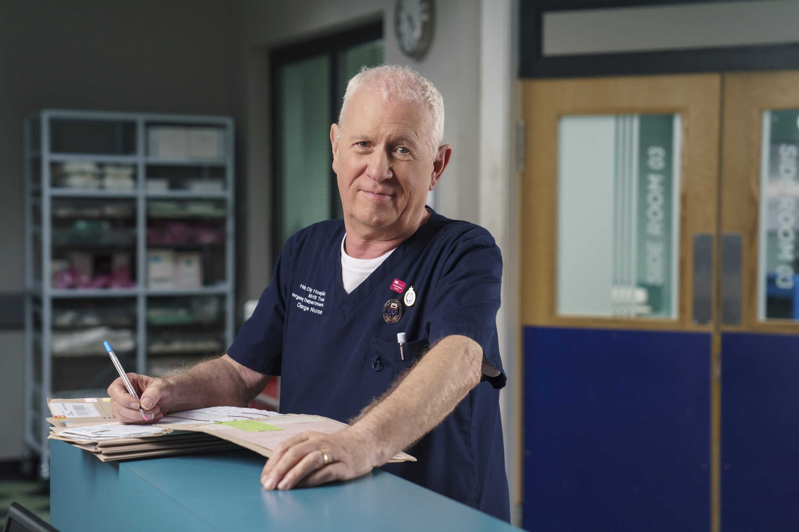 Derek Thompson as Charlie Fairhead in Casualty