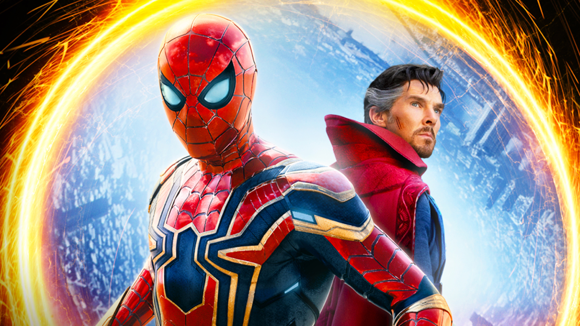 Spider-Man et Doctor Strange dans le matériel marketing de Spider-Man: No Way Home