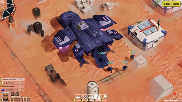 Découvrez le terrain destructible dans ce jeu de combat tactique sur Mars
