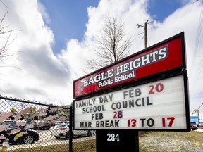 École publique Eagle Heights à Londres (Mike Hensen/The London Free Press)