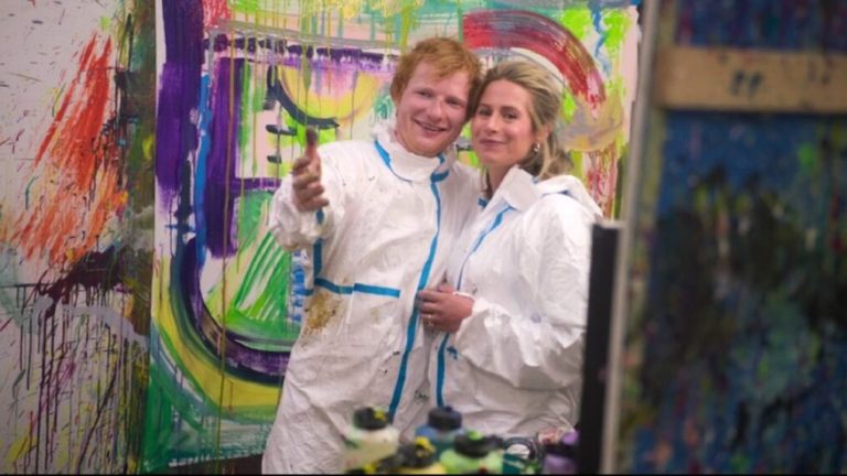 Ed Sheeran and his wife Cherry in 