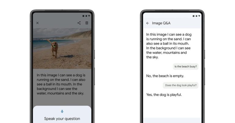 Google AI peut désormais répondre à vos questions sur les images sans légende