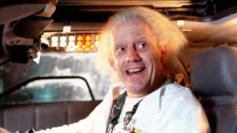 Christopher Lloyd as Doc Brown in Back to the Future