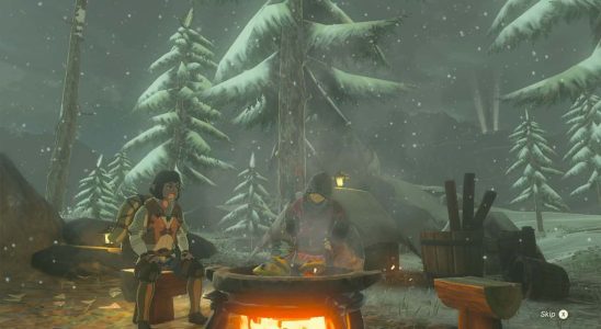 Tears of the Kingdom cooking screenshot