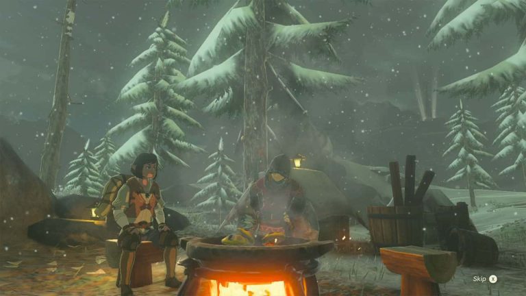 Tears of the Kingdom cooking screenshot