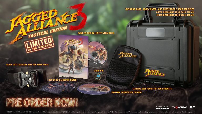 Jagged Alliance 3 sera lancé cet été, l'édition physique 'Tactical Edition' annoncée    
