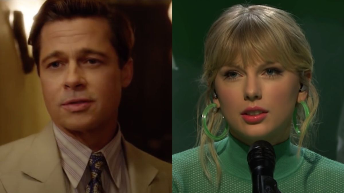 Brad Pitt Taylor Swift side by side