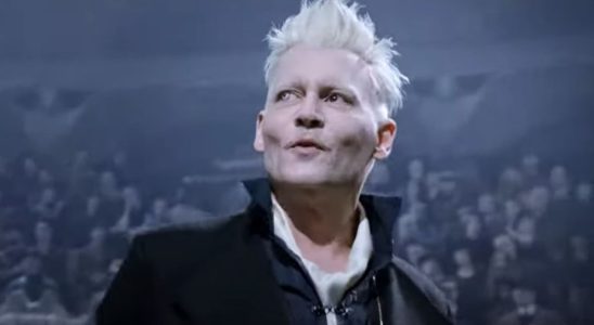 Johnny Depp as Grindelwald in Fantastic Beasts: The Crimes of Grindelwald.