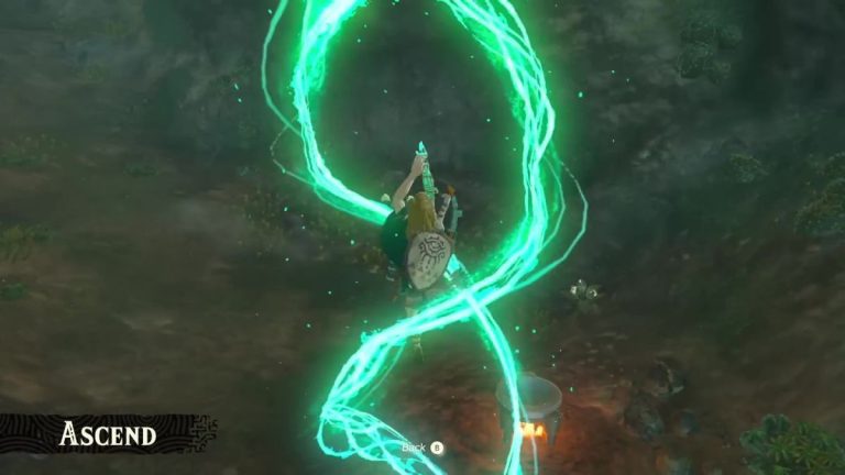 La capacité Ascend de Zelda Tears of the Kingdom transforme temporairement Hyrule en cube vert