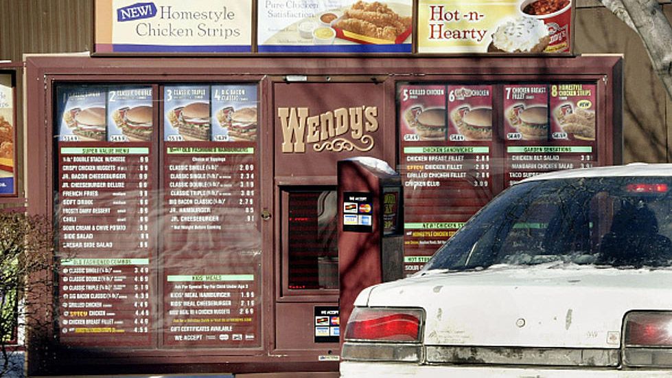 a car in a Wendy