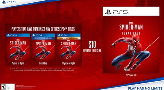 La version autonome de Marvel's Spider-Man Remastered PS5 sera lancée en mai [Update: May 4]