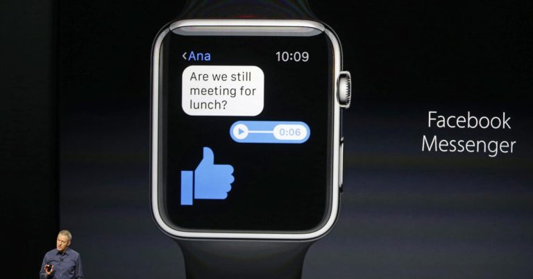 L’application Facebook Messenger pour Apple Watch disparaît après le 31 mai