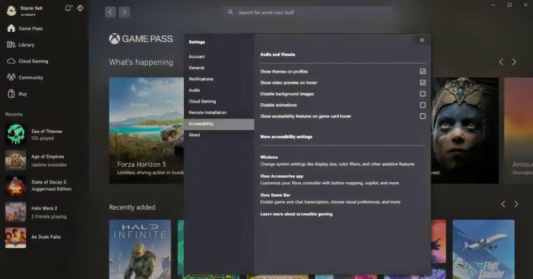 L’application Xbox pour PC vous permet désormais de trouver des jeux en fonction des fonctionnalités d’accessibilité et des temps de jeu estimés