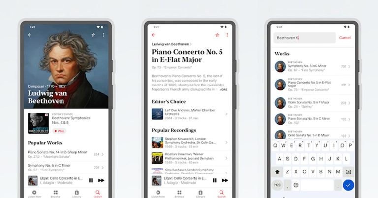 L’application classique dédiée d’Apple Music arrive sur Android